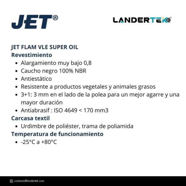 JET FLAM VLE SUPEROIL | Banda Elevadora - Imagen 3