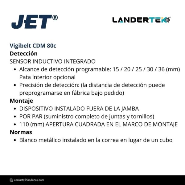 VIGIBELT CDM80C – Controlador de Desvío de Banda - Imagen 2